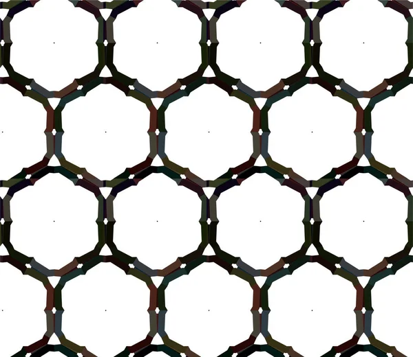 Geometrik Süslemeli Vektör Deseni Kusursuz Tasarım Dokusu — Stok Vektör