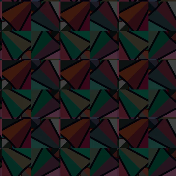 Abstracto Geométrico Ornamental Patrón Sin Costura Fondo Diseño Ilustración Vectorial — Vector de stock