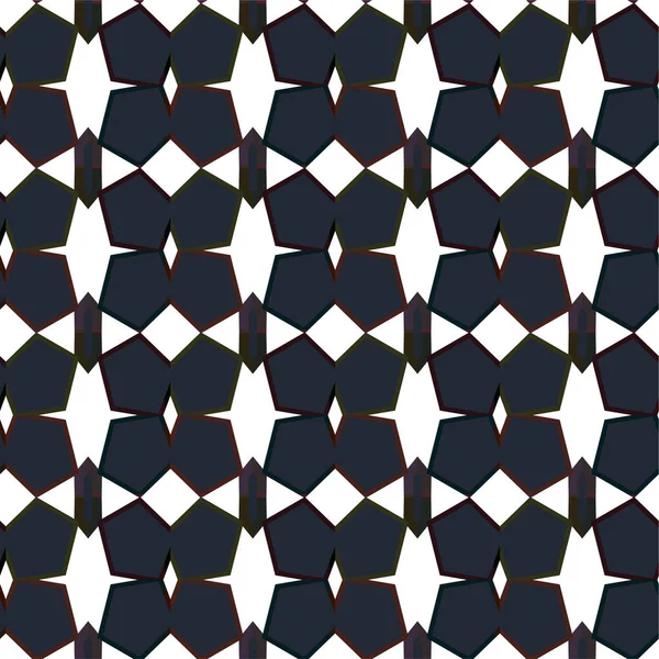 Geometrisches Ornamentales Vektormuster Nahtlose Design Textur — Stockvektor