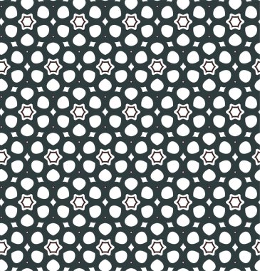 Geometrik süslemeli vektör deseni. Kusursuz tasarım dokusu 