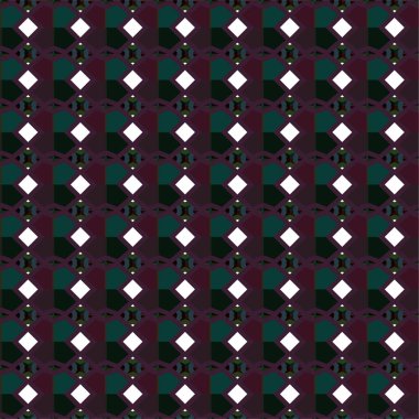 Geometrik süslemeli vektör deseni. Kusursuz tasarım dokusu 