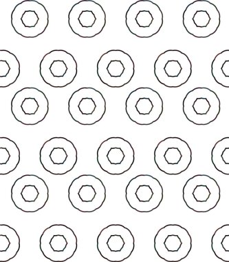 Geometrik süslemeli vektör deseni. Kusursuz tasarım dokusu 