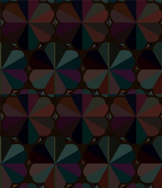 Geometrik süslemeli vektör deseni. Kusursuz tasarım dokusu 