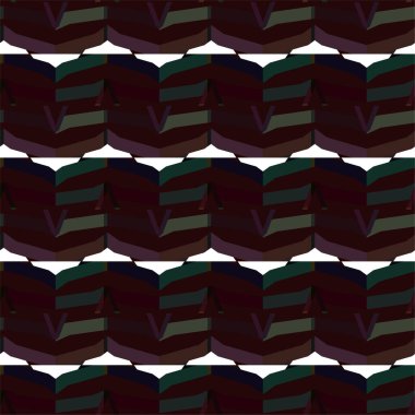 Geometrik süslemeli vektör deseni. Kusursuz tasarım dokusu 