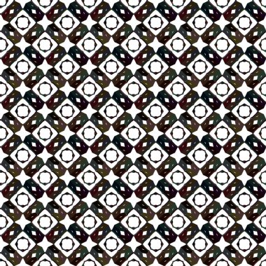 Geometrik süslemeli vektör deseni. Kusursuz tasarım dokusu 