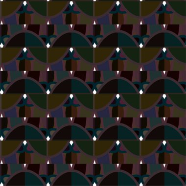 Geometrik süslemeli vektör deseni. Kusursuz tasarım dokusu 