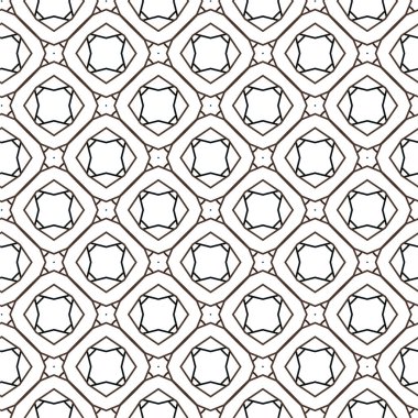 Geometrik süslemeli vektör deseni. Kusursuz tasarım dokusu 