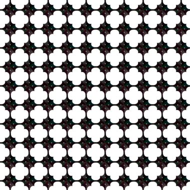 Geometrik süslemeli vektör deseni. Kusursuz tasarım dokusu 