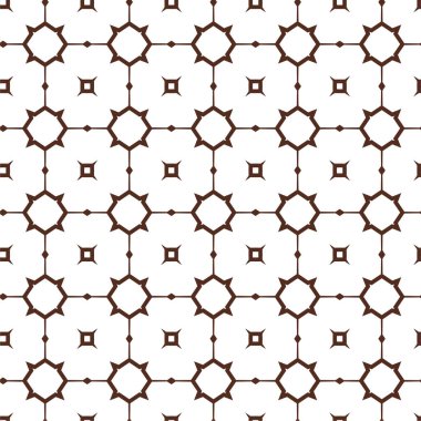Geometrik süslemeli vektör deseni. Kusursuz tasarım dokusu 