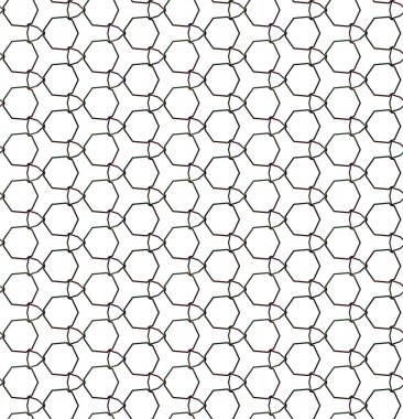 Geometrik süslemeli vektör deseni. Kusursuz tasarım dokusu 