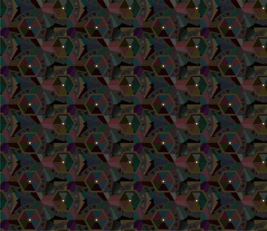 Geometrik süslemeli vektör deseni. Kusursuz tasarım dokusu 