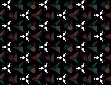 Soyut geometrik süslemesiz desen. tasarım arkaplanı, vektör illüstrasyonu