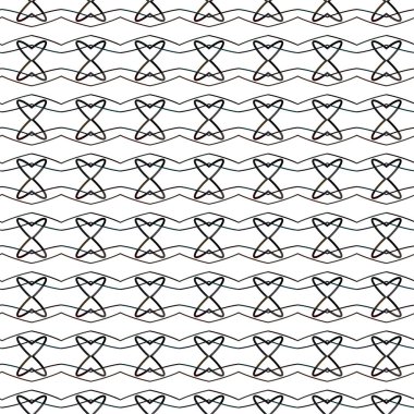 Geometrik süslemeli vektör deseni. Kusursuz tasarım dokusu 