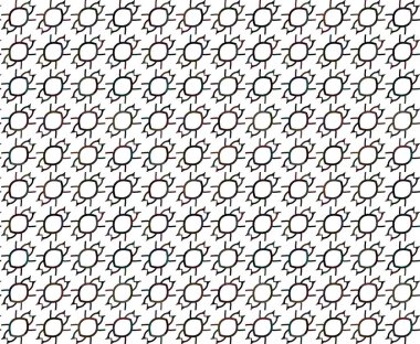 Geometrik süslemeli vektör deseni. Kusursuz tasarım dokusu 