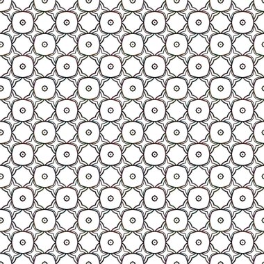 Geometrik süslemeli vektör deseni. Kusursuz tasarım dokusu 