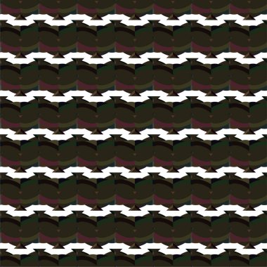 Geometrik süslemeli vektör deseni. Kusursuz tasarım dokusu 