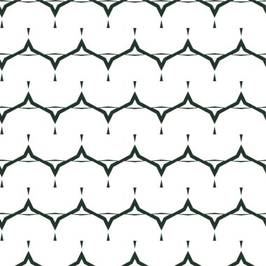 Geometrik süslemeli vektör deseni. Kusursuz tasarım dokusu 