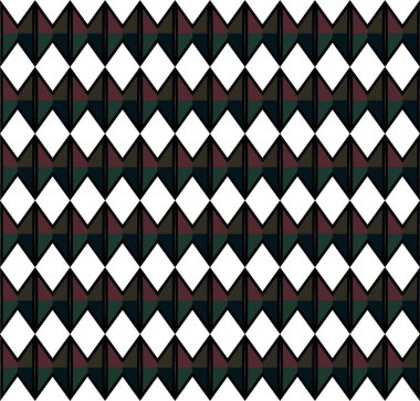 Geometrik süslemeli vektör deseni. Kusursuz tasarım dokusu 