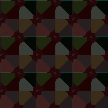 Geometrik süslemeli vektör deseni. Kusursuz tasarım dokusu 