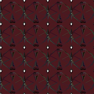 Geometrik süslemeli vektör deseni. Kusursuz tasarım dokusu 