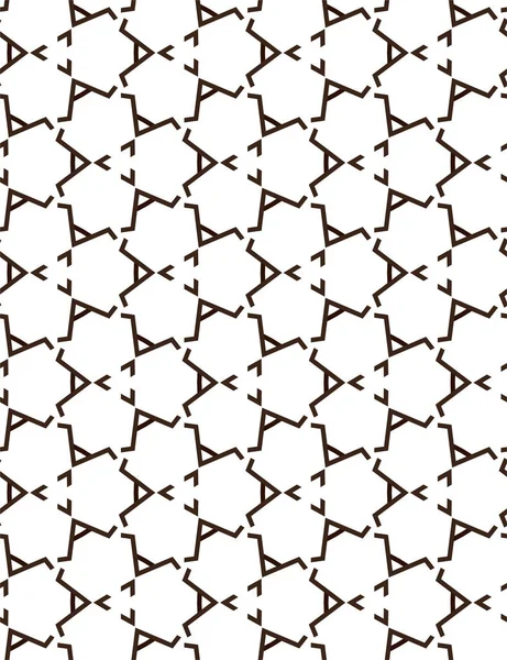 Abstrakt Geometriskt Dekorativt Sömlöst Mönster Design Bakgrund Vektor Illustration — Stock vektor