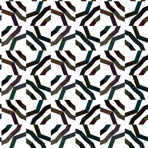 Abstrakte Geometrische Ornamentale Nahtlose Muster Design Hintergrund Vektorillustration — Stockvektor