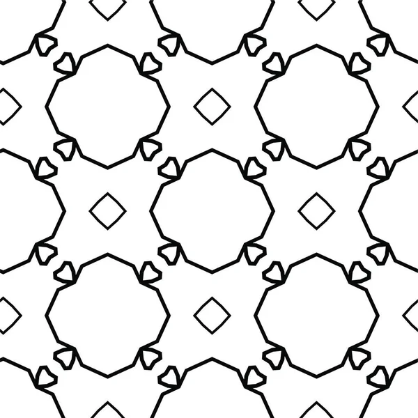 Abstrakte Geometrische Ornamentale Nahtlose Muster Design Hintergrund Vektorillustration — Stockvektor