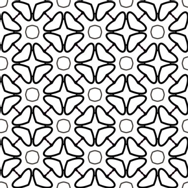 Geometrik süslemeli vektör deseni. Kusursuz tasarım dokusu 