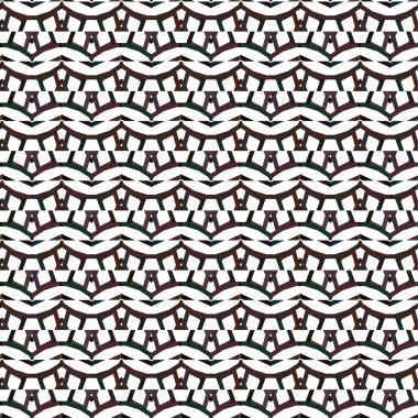 Geometrik süslemeli vektör deseni. Kusursuz tasarım dokusu 