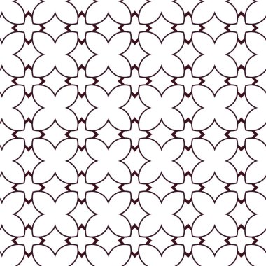 Geometrik süslemeli vektör deseni. Kusursuz tasarım dokusu 