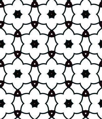 Geometrik süslemeli vektör deseni. Kusursuz tasarım dokusu 