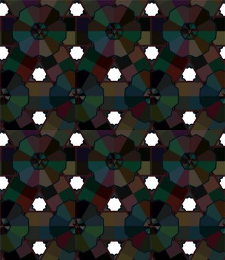 Soyut geometrik süslemesiz desen. tasarım arkaplanı, vektör illüstrasyonu