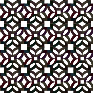 Geometrik süslemeli vektör deseni. Kusursuz tasarım dokusu 