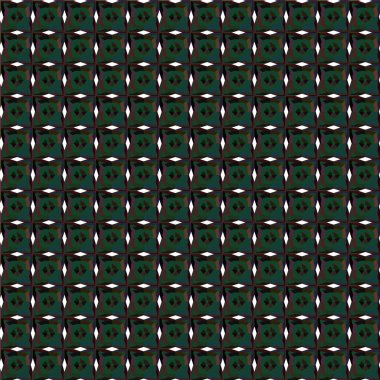 Geometrik süslemeli vektör deseni. Kusursuz tasarım dokusu 