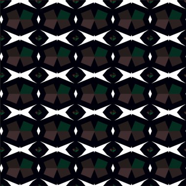 Geometrik süslemeli vektör deseni. Kusursuz tasarım dokusu 