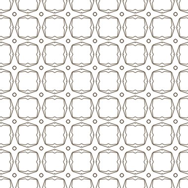 Geometrik süslemeli vektör deseni. Kusursuz tasarım dokusu 