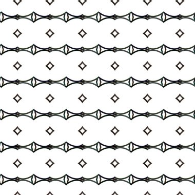 Geometrik süslemeli vektör deseni. Kusursuz tasarım dokusu 