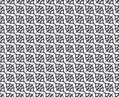Geometrik süslemeli vektör deseni. Kusursuz tasarım dokusu 
