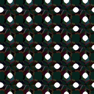 Geometrik süslemeli vektör deseni. Kusursuz tasarım dokusu 
