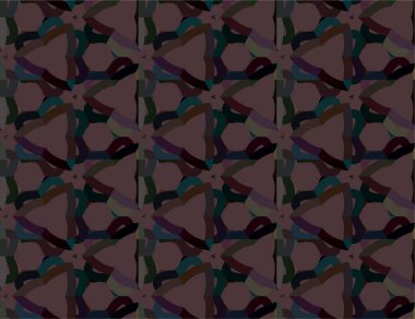 Geometrik süslemeli vektör deseni. Kusursuz tasarım dokusu 