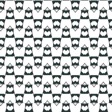 Geometrik süslemeli vektör deseni. Kusursuz tasarım dokusu 