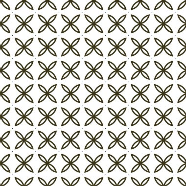 Geometrik süslemeli vektör deseni. Kusursuz tasarım dokusu 