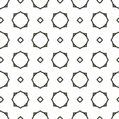 Geometrik süslemeli vektör deseni. Kusursuz tasarım dokusu 