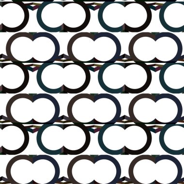 Geometrik süslemeli vektör deseni. Kusursuz tasarım dokusu 