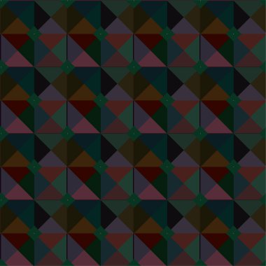 Geometrik süslemeli vektör deseni. Kusursuz tasarım dokusu 