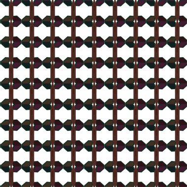 Geometrik süslemeli vektör deseni. Kusursuz tasarım dokusu 