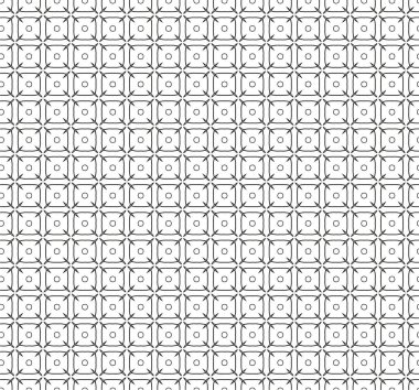 Geometrik süslemeli vektör deseni. Kusursuz tasarım dokusu 