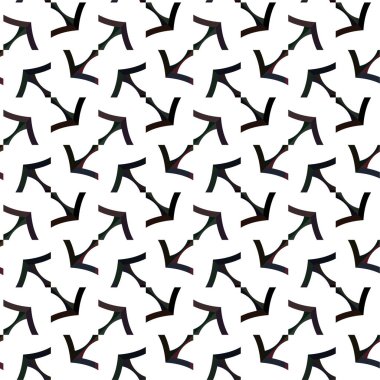 Geometrik süslemeli vektör deseni. Kusursuz tasarım dokusu 