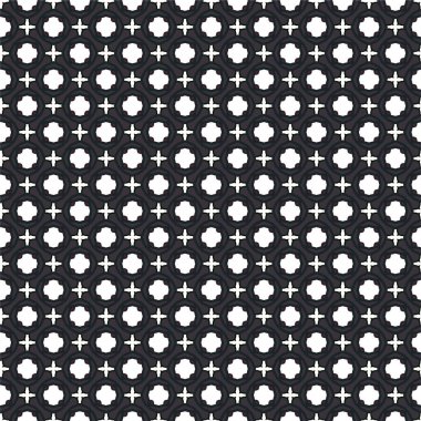 Geometrik süslemeli vektör deseni. Kusursuz tasarım dokusu 