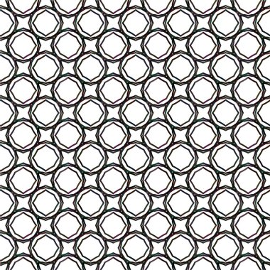 Geometrik süslemeli vektör deseni. Kusursuz tasarım dokusu 
